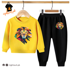 Yellow Lion Kids Sweatshirt & Pant