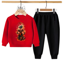 Kids Winter Sweat Shirt Set | Dragon Ball Z Printed