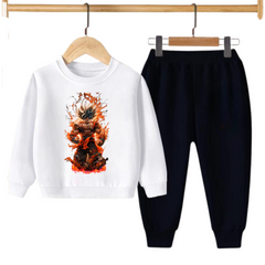 Kids Winter Sweat Shirt Set | Dragon Ball Z Printed