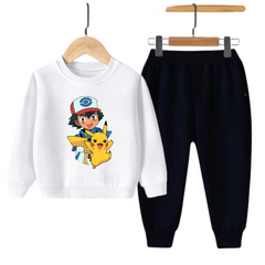Kids Winter Sweat Shirt Set | Pikachu Printed