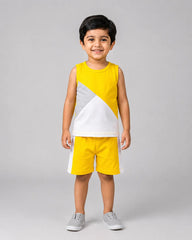 Mono Sport Shorts Set - Yellow