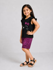 Mini Meow Short Set - Black
