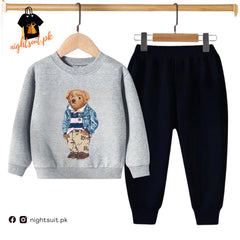 Kids Winter Sweat Shirt Set | Polo Bear Printed
