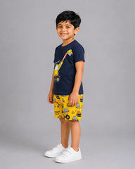 Navy Excavator Short Set