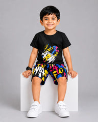 Urban Vibes Short Set - Black