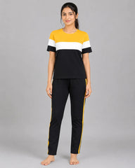 Sport Edge Colorblock Tracksuit – Yellow & Black