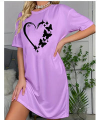 Butterfly Love  Printed Long Shirt