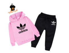 Kids Winter Hoodie Set | Adidas Printed