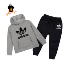 Kids Winter Hoodie Set | Adidas Printed