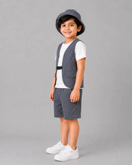 Little Explorer Short Set - Grey