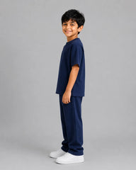 Drop Shoulder Co-Ord Set - Navy Blue