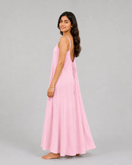 Cami Flow Maxi Dress - Baby Pink