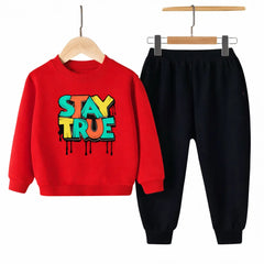 Kids Winter Sweat Shirt Set | Stay True Printed