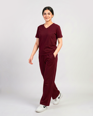 Luna Lounge Set - Maroon