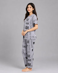 Grey Pure Love Pajama Set