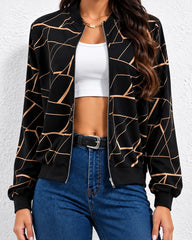 Women Cross Linning Jacket - Brown