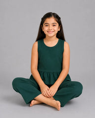 Plain Bloom Sando Set - Dark Green