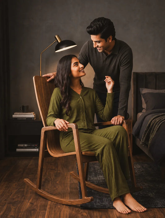 Olive Aura Lounge Set