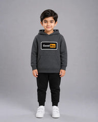 Kids Winter Hoodie Set | Good Boy Printed