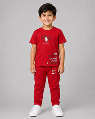 Kids Matching Set | Polo - Red