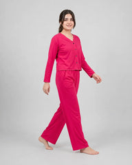 Deep Magenta Aura Lounge Set