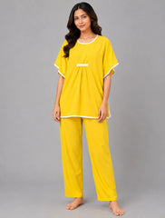 Royal Aura Pajama Set - Yellow