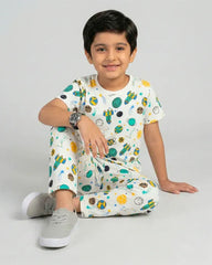 Galaxy Print Kids Pajama Set