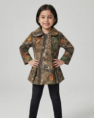 Girls Camouflage Coat