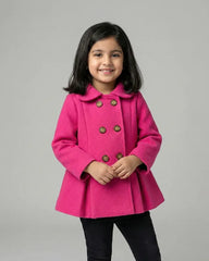 Girls Hot Pink Coat