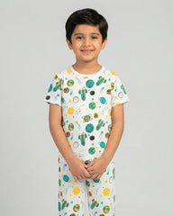 Galaxy Print Kids Pajama Set