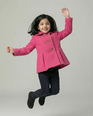 Girls Hot Pink Coat
