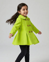 Girls Lime Green Coat