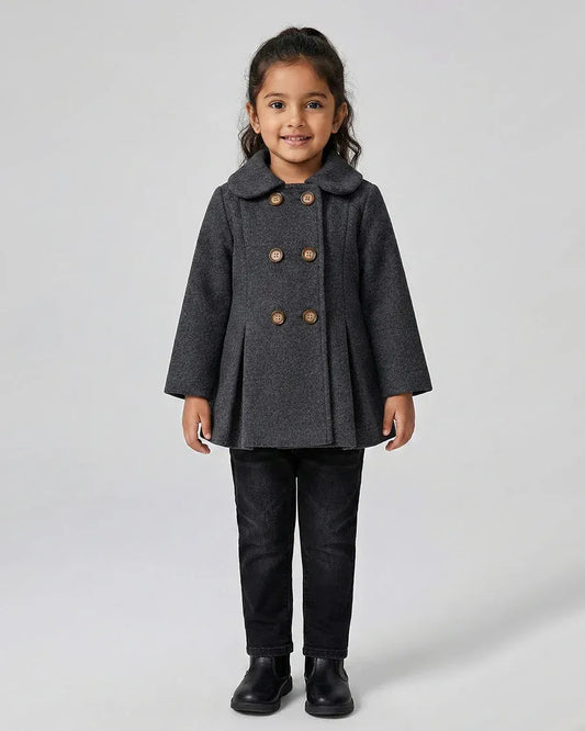 Girls Charcoal Grey Coat