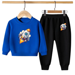 Kids Winter Sweat Shirt Set | Rocket Printed