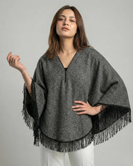 Eagle Zipper Cape Poncho