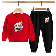 Kids Winter Sweat Shirt Set | Rocket Printed