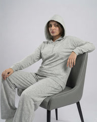 Winter Button Bottom Tracksuit | SILVER