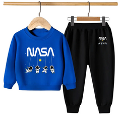 Kids Winter Sweat Shirt Set | Nasa Printed