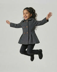 Girls Charcoal Grey Coat