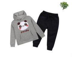 Kids Winter Hoodie Set | Panda Printed