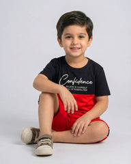Red Confidence Short Set