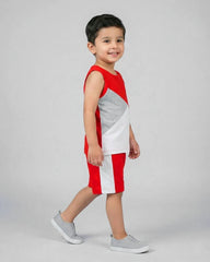 Mono Sport Shorts Set - Red