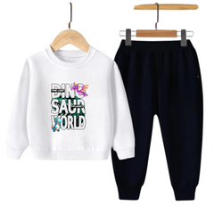 Kids Winter Sweat Shirt Set | Dinosaur World Printed