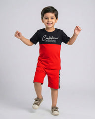 Red Confidence Short Set