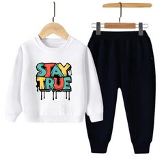 Kids Winter Sweat Shirt Set | Stay True Printed