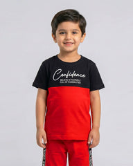 Red Confidence Short Set