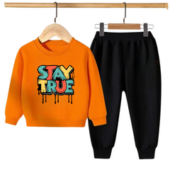 Kids Winter Sweat Shirt Set | Stay True Printed