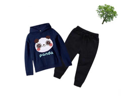 Kids Winter Hoodie Set | Panda Printed