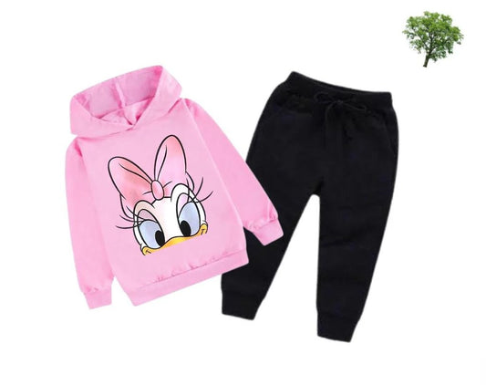 Kids Winter Hoodie Set | Duckling Printed
