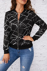 Women Cross Linning Jacket - black